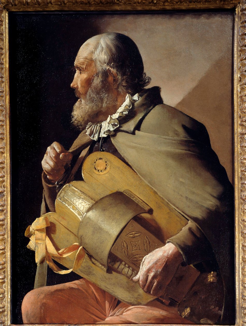 Georges de La Tour (1593-1652) régi szalagfestménye 1640 körül Madrid, Prado Múzeum alkotó: Georges de La Tour