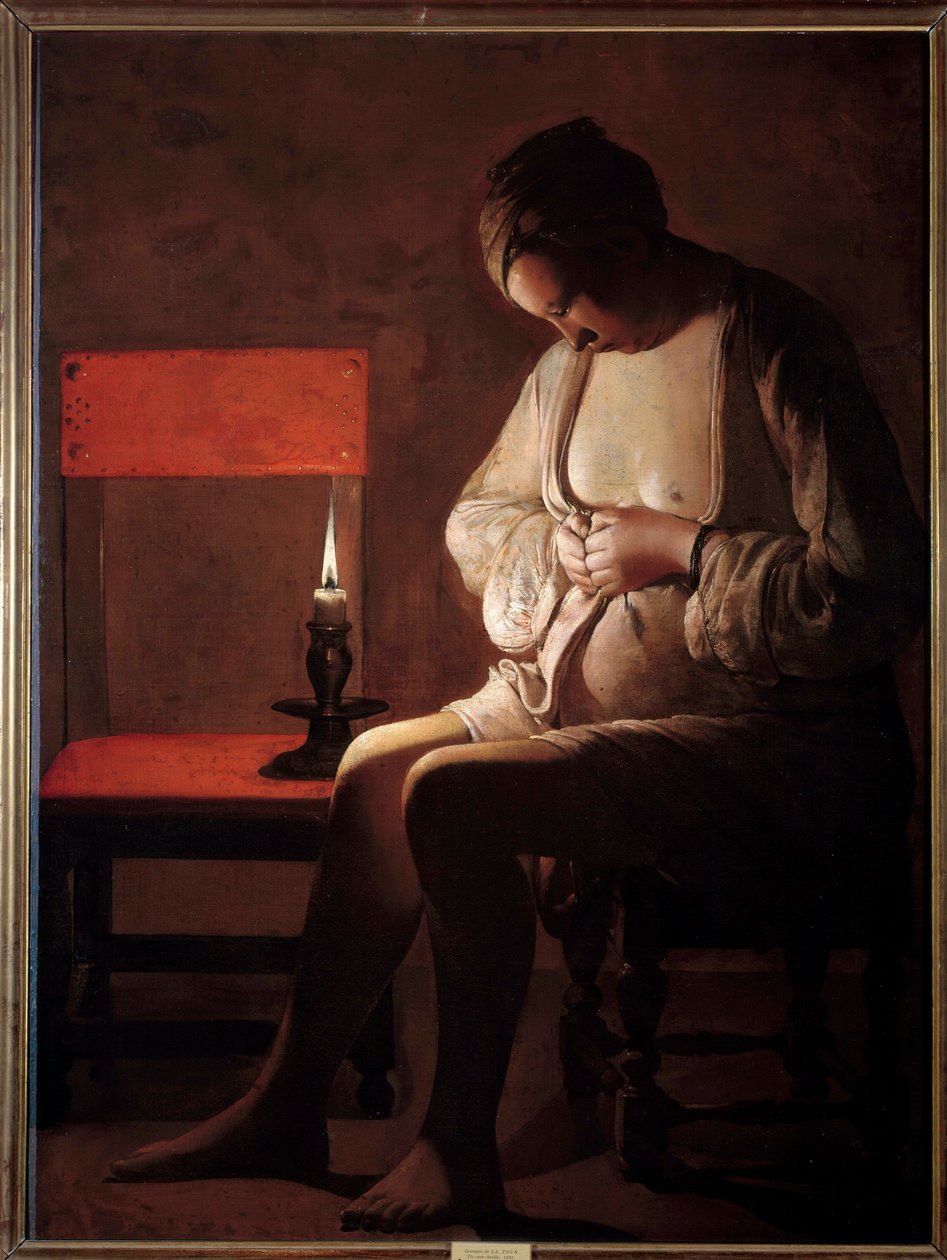 A nőnél van a chip. Georges De La Tour festménye (1593-1652) alkotó: Georges de La Tour