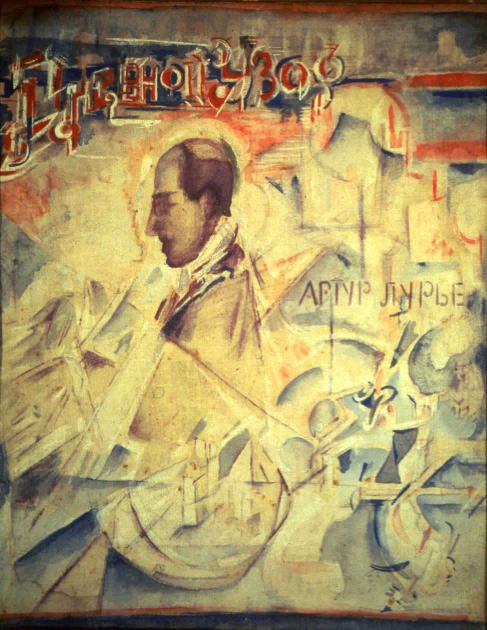 A napirend. Arthur Lourié zeneszerző portréja 1891-1966, 1918 alkotó: Georgy Bogdanovich Yakulov