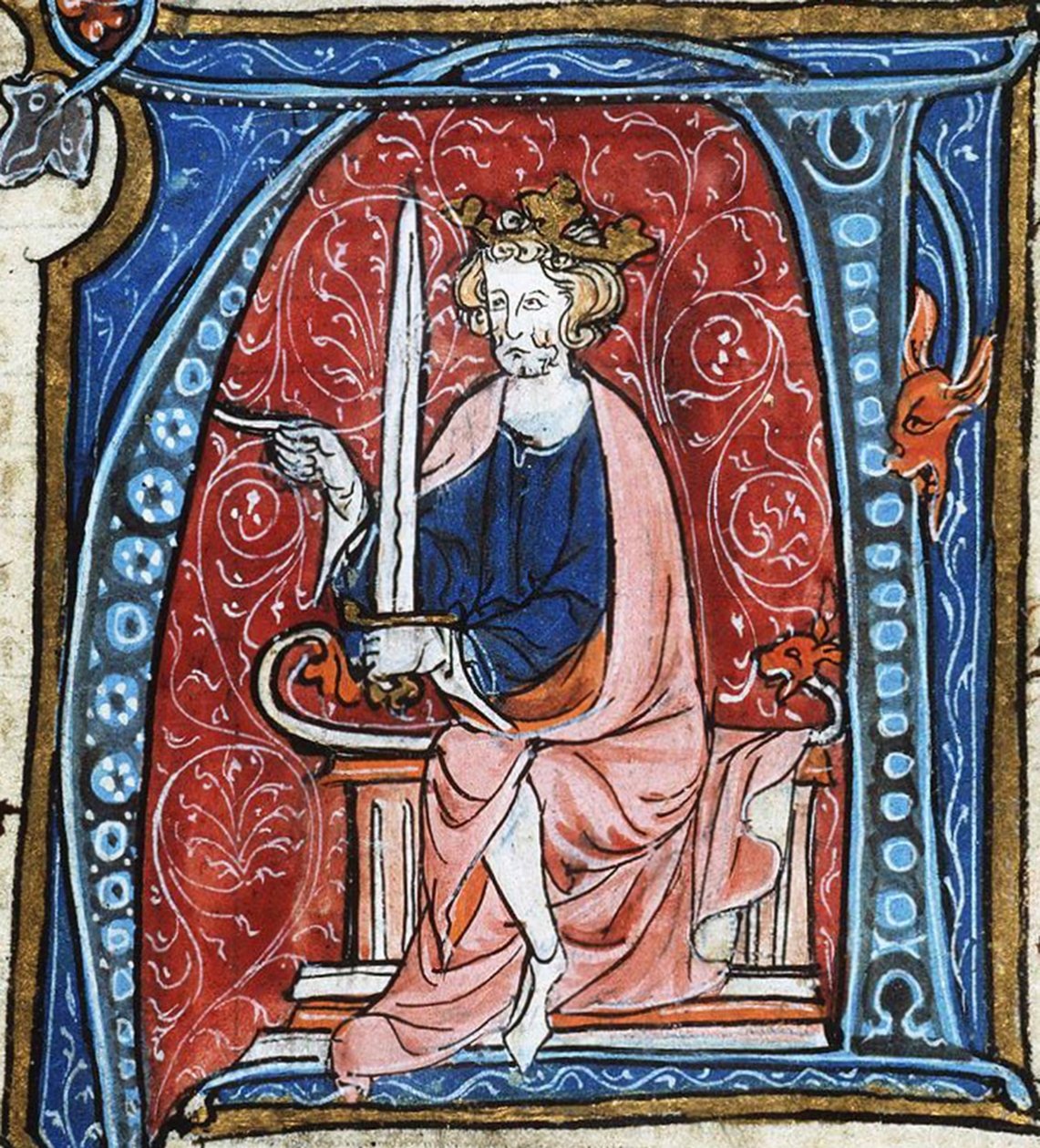 I. ifjabb Konrád, Kelet-Franciaország királya, Jacob van Maerlant Spieghel Historiael című művéből, 1330 körül (33526342263). alkotó: Georgia Levan Ramishvili from Tbilisi