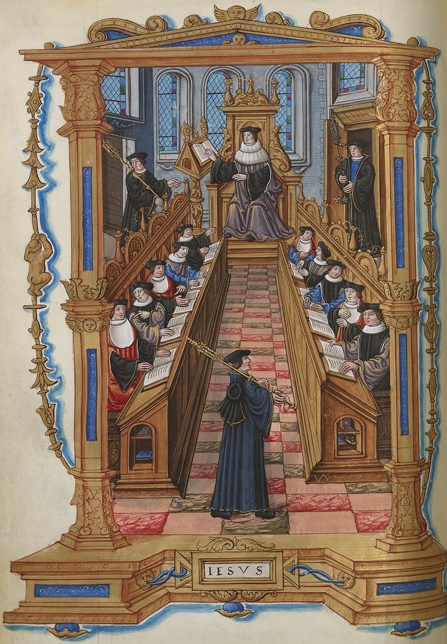 Orvosok a párizsi egyetemen, Etienne Colaud, a Chants Royaux-ból, 1537 (42046662921) alkotó: Georgia Levan Ramishvili from Tbilisi