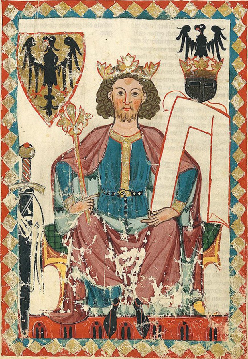 VI. Henrik, Szent Római császár, Codex Manesse, ~1305-15 (34178450532) alkotó: Georgia Levan Ramishvili from Tbilisi