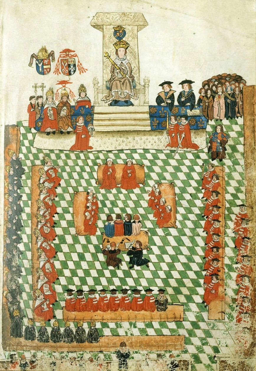 VIII. Henrik király az angol parlament megnyitóján a Bridewell-palotában, 1523 (21114470070) alkotó: Georgia Levan Ramishvili from Tbilisi
