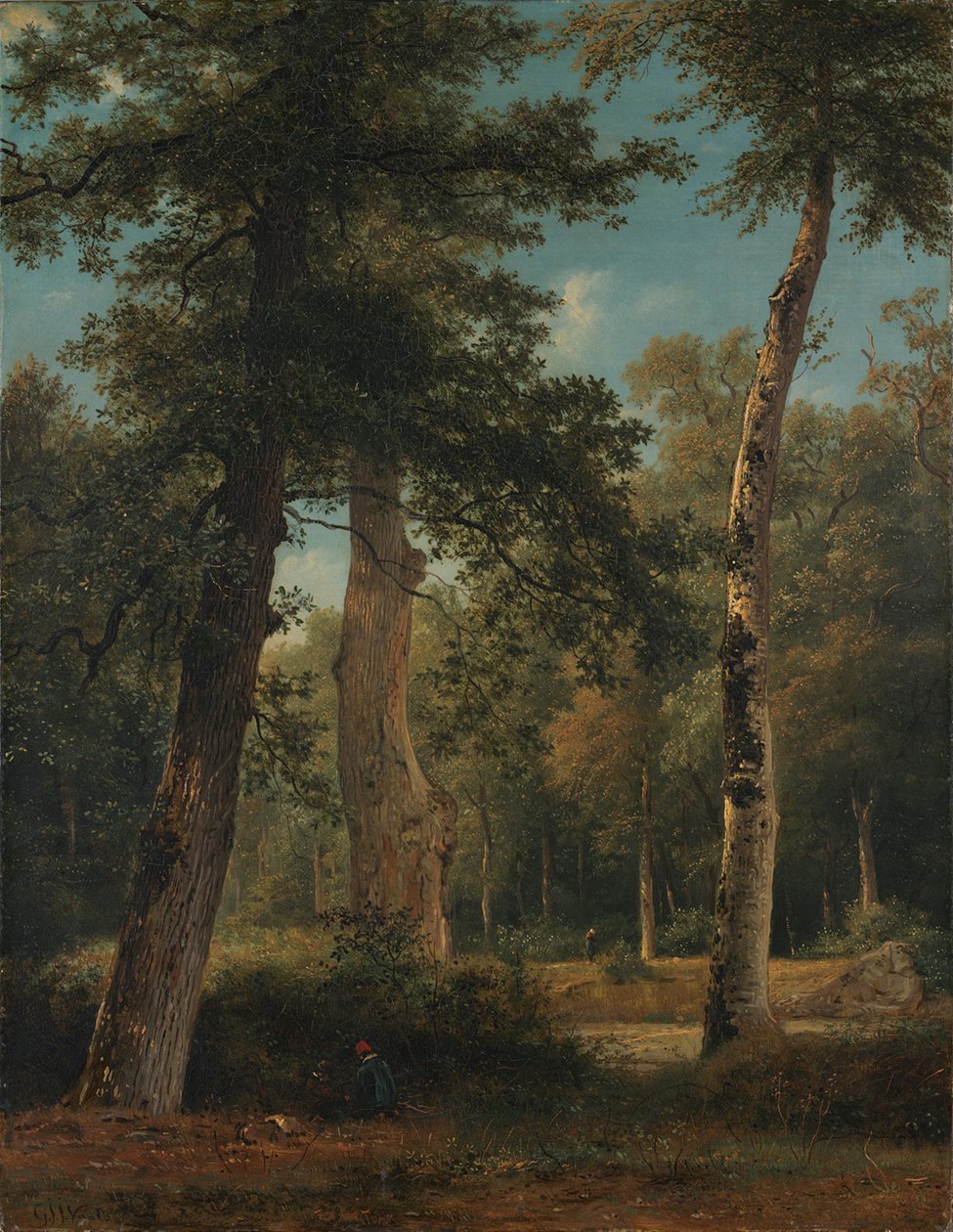 Erdő Fontainebleau-ban alkotó: Georgius Jacobus Johannes van Os