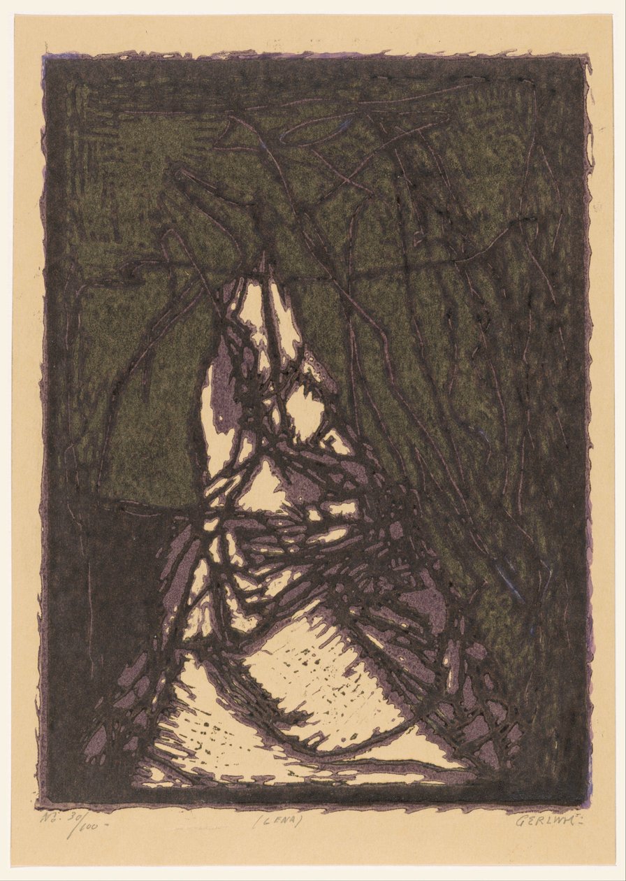 Lena (eredeti cím a tárgyon) alkotó: Ger Ladage (signed by artist)