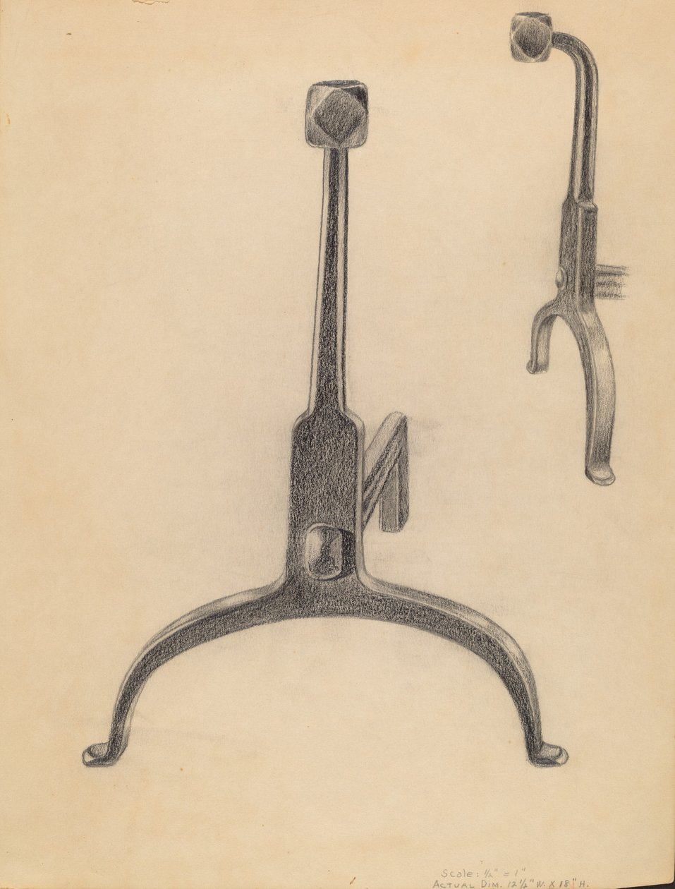 Andirons alkotó: Gerald Bernhardt