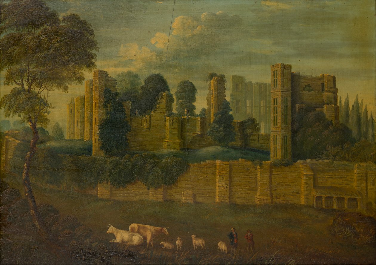 Kenilworth kastély, Warwickshire, 1867-70 körül (olaj, panel) alkotó: Gerald Orlando Manners Bridgeman