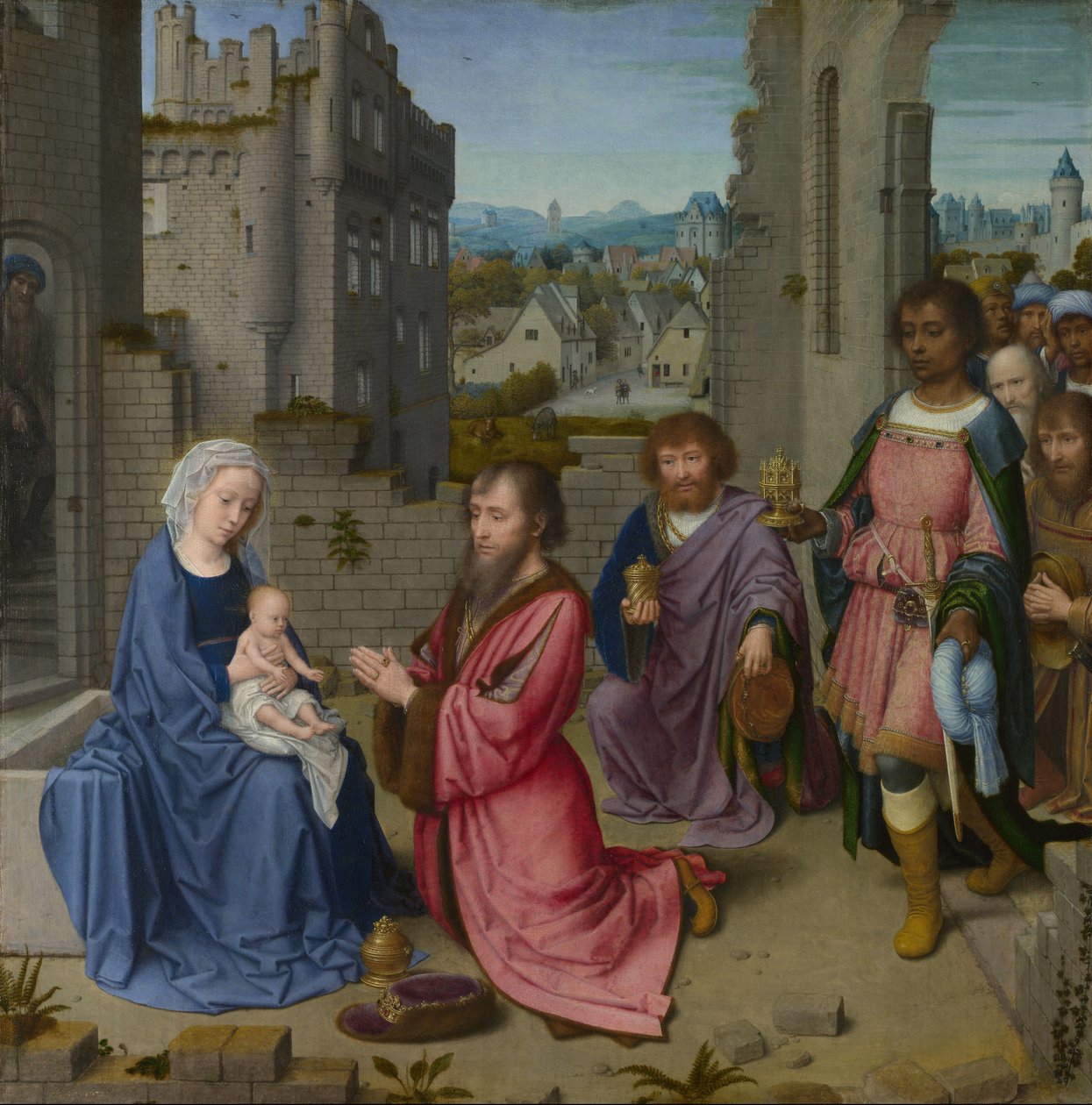 A királyok imádása alkotó: Gerard David