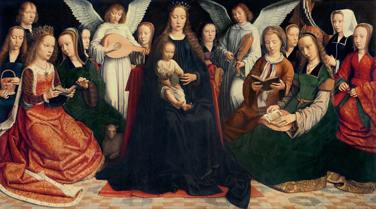 Szűz és gyermek a szentekkel, 1509 körül (a részletekért lásd: 281594) alkotó: Gerard David