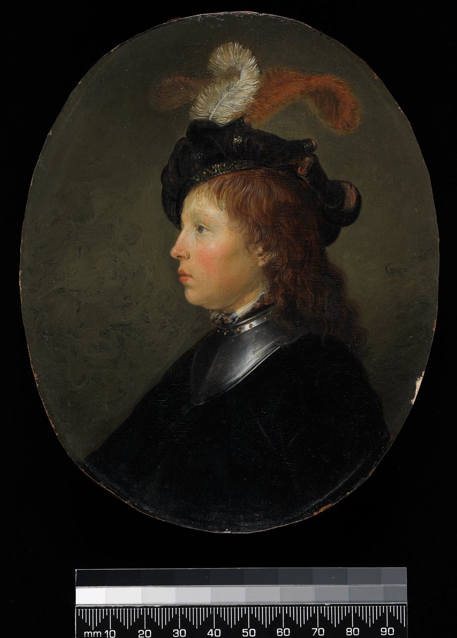Fiatal férfi portréja, 1663 alkotó: Gerrit Dou