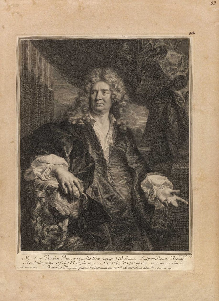 Martinus Vanden Baugart [Martinus Vanden Baugart Gallis Des Jardins Bredanus, Regius szobrász] alkotó: Gérard Edelinck