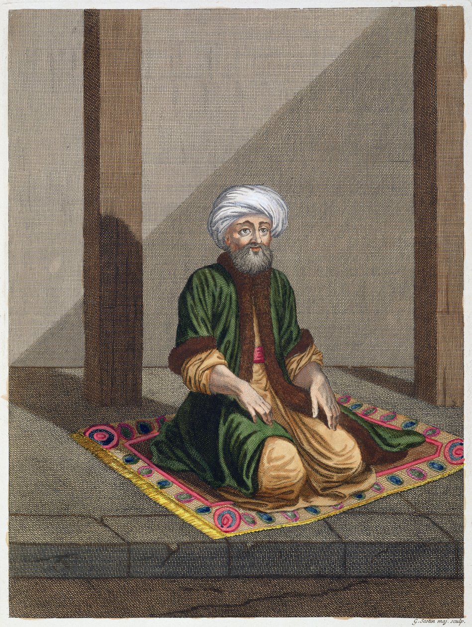 Imádkozó török ember, 18. század alkotó: Gerard Jean Baptiste Scotin
