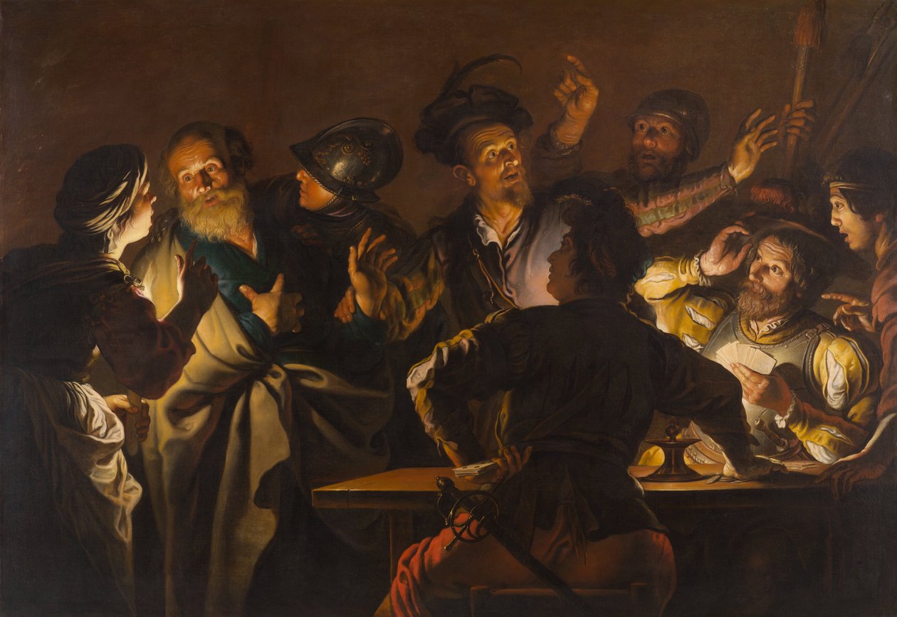 Szent Péter tagadása alkotó: Gerard Seghers