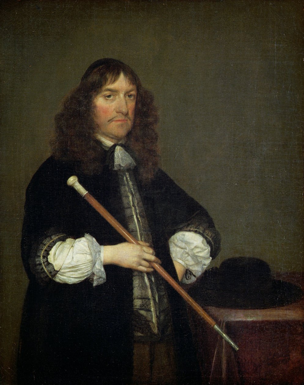 Amszterdam polgármesterének, Nicolaes Pancrasnak (1622-78) portréja, 1670 alkotó: Gerard ter Borch