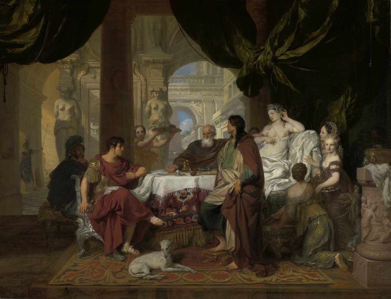 Kleopátra bankettje, 1675-80 körül alkotó: Gerard de Lairesse