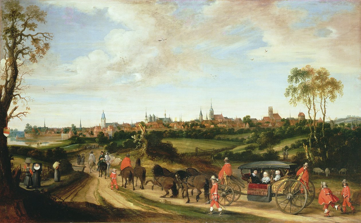 Adriaan Pauw holland követ megérkezik Munsterbe, 1648 alkotó: Gerard ter Borch
