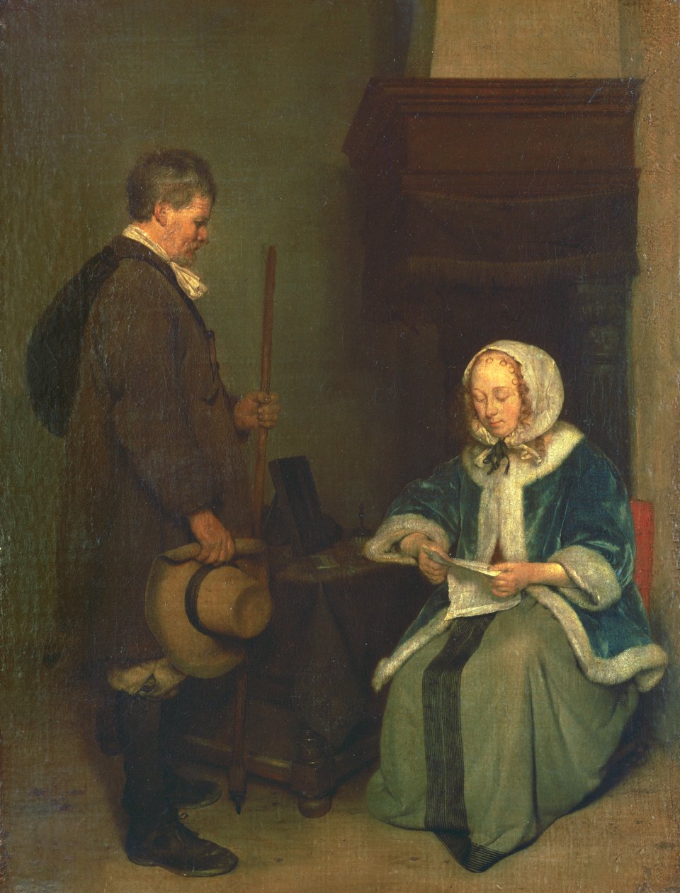 Az üzenet, 1658-1660 körül alkotó: Gerard ter Borch