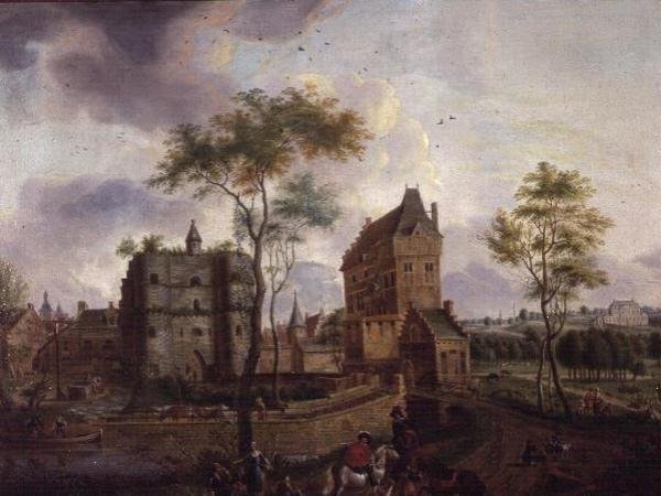 Malines városkapuja (olaj, vászon) alkotó: Gerard Philippe Colin