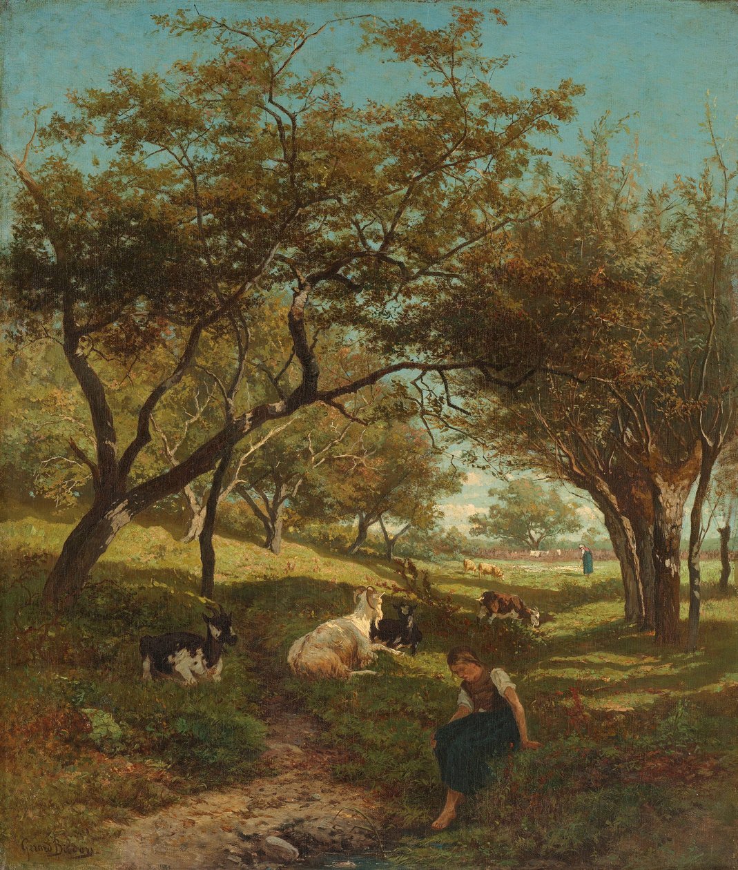 A kecskepásztorlány alkotó: Gerard Bilders (signed by artist)