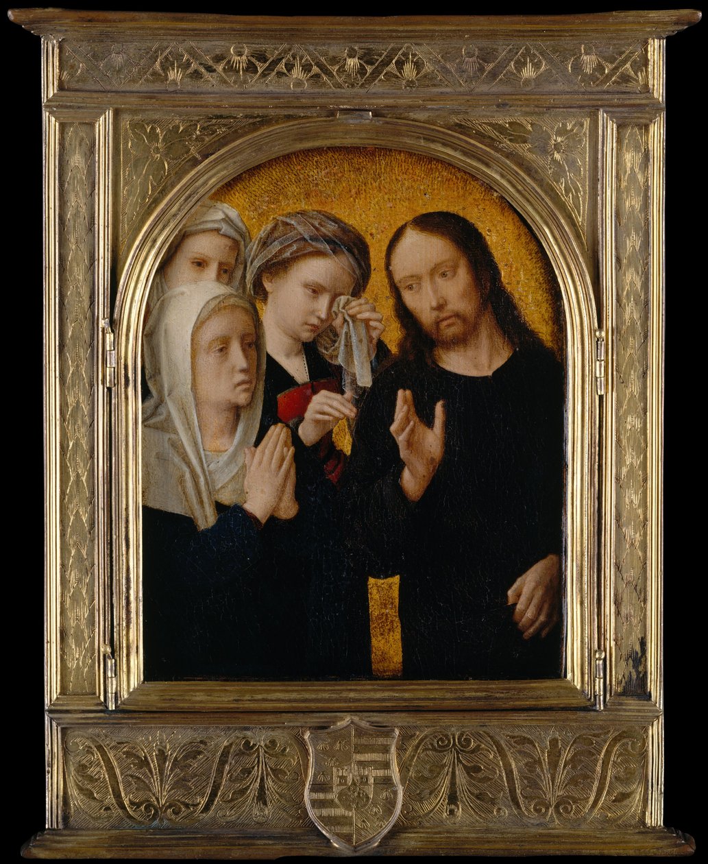 Krisztus búcsút vesz anyjától, kb. 1500. alkotó: Gerard David