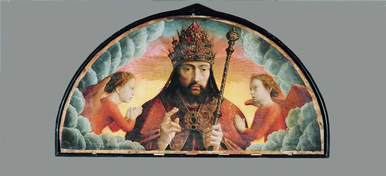 Dieu Pere benissant - Isten Atya, aki az ő ... alkotó: Gerard David