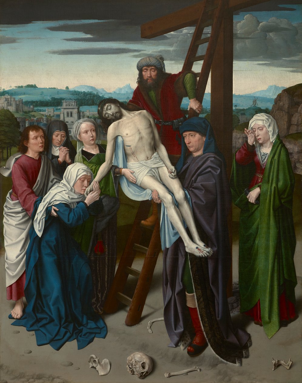 Holland: A kereszt letétele alkotó: Gerard David