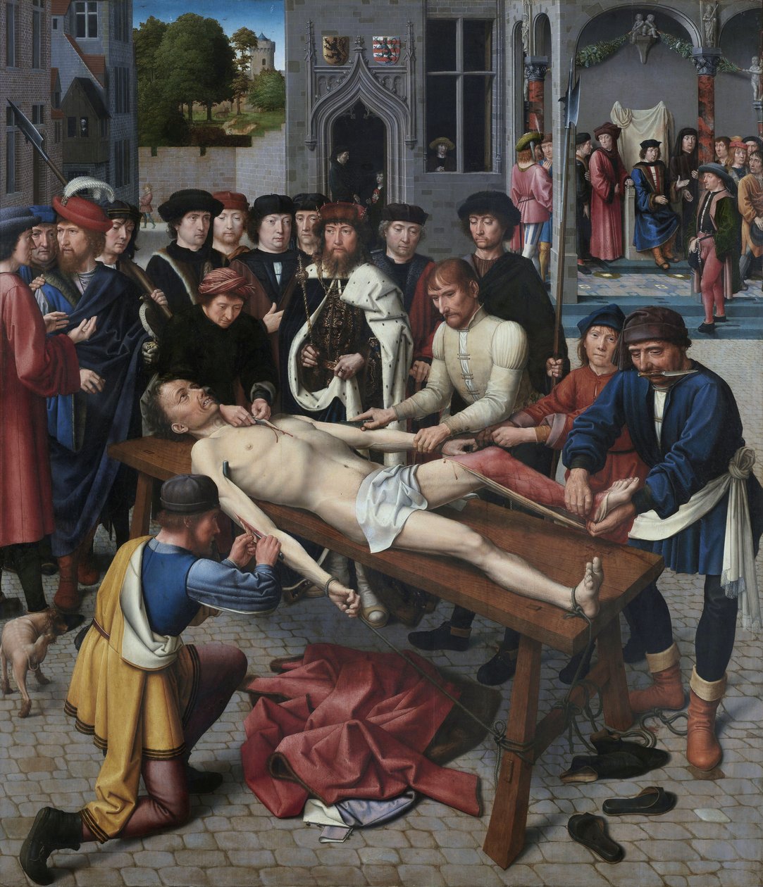 Holland: Kambyses ítélete: Sisamnes megnyúzása Kambyses ítélete: Sisamnes megnyúzása alkotó: Gerard David