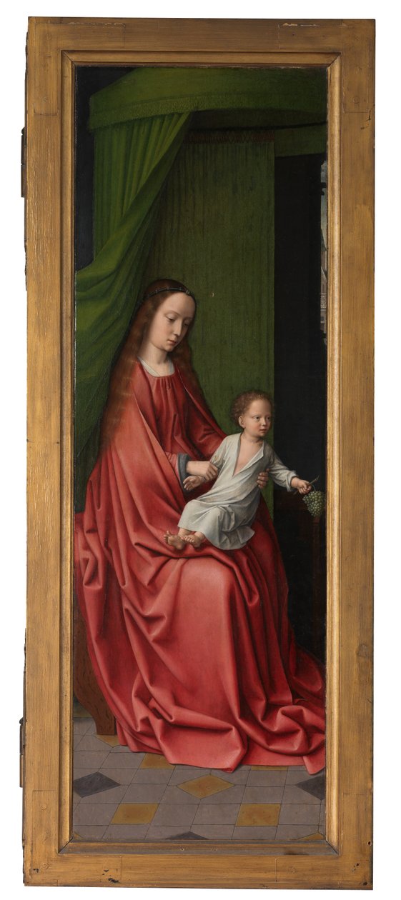 Krisztus megkeresztelkedésének külső táblája, 1502-2008 körül (olaj, tábla) alkotó: Gerard David