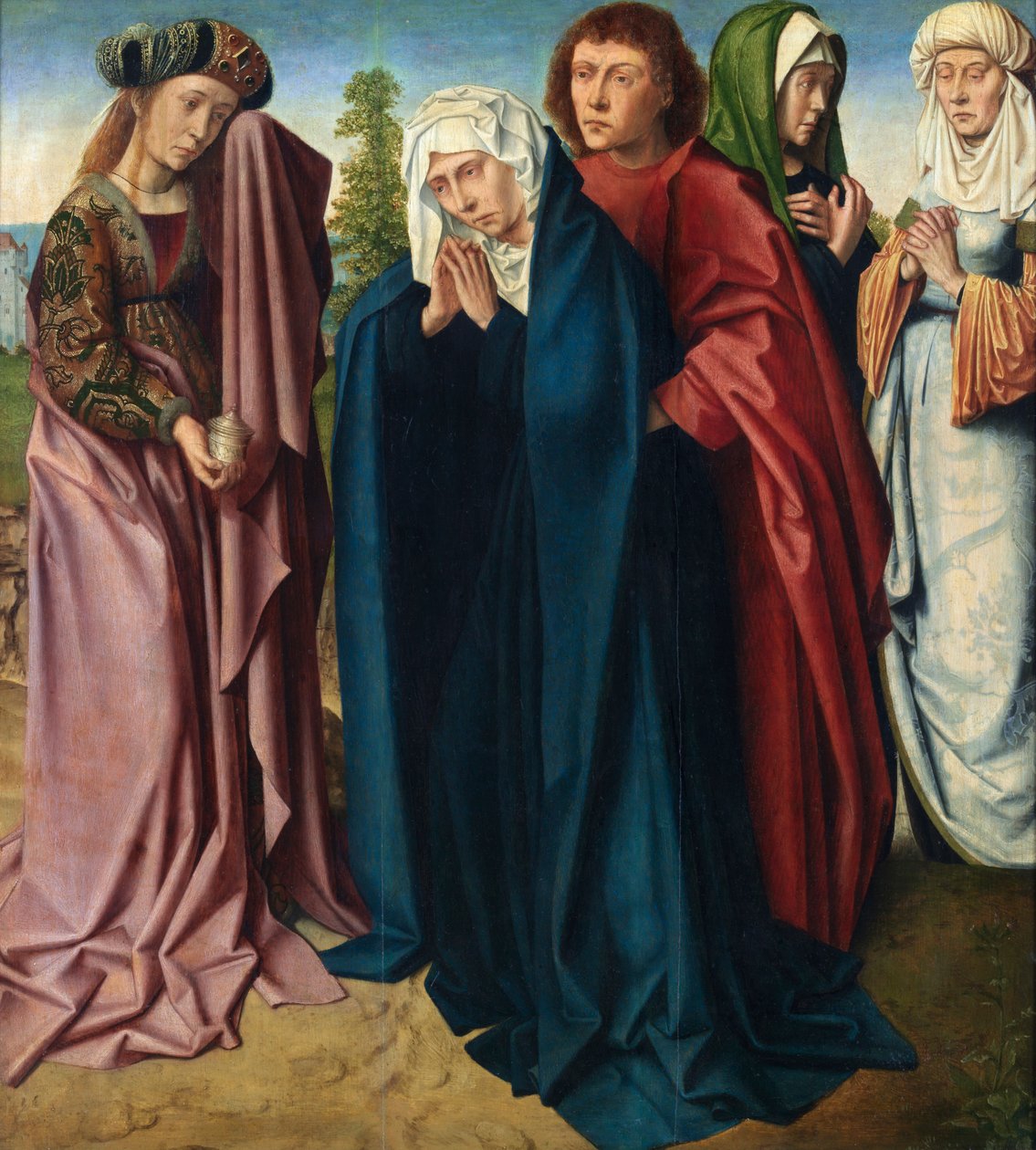 Szent Nők (olaj a panelen) alkotó: Gerard David
