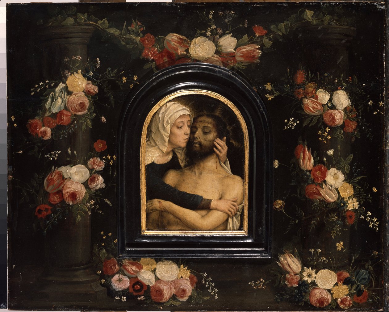 "La deploration sur le christ mort" (A halott Krisztus feletti siralom) Gerard David festménye (kb. 1460-1523) Méret: 36x44,5 cm Ermitázs Múzeum, Szentpétervár alkotó: Gerard David