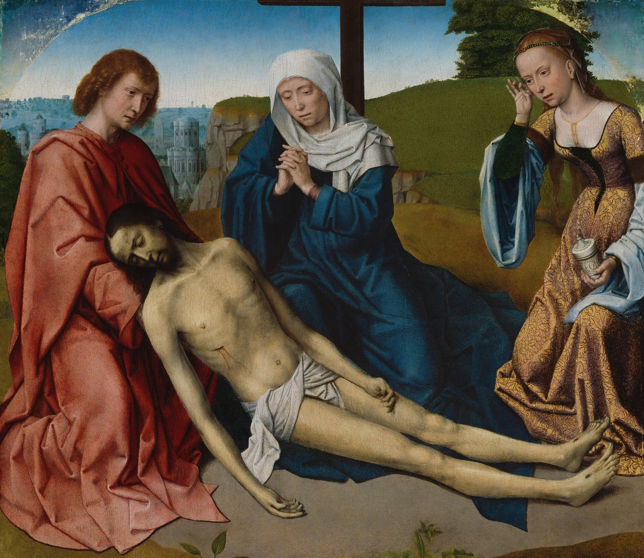 Siralom Krisztus teste felett, c. 1500. alkotó: Gerard David