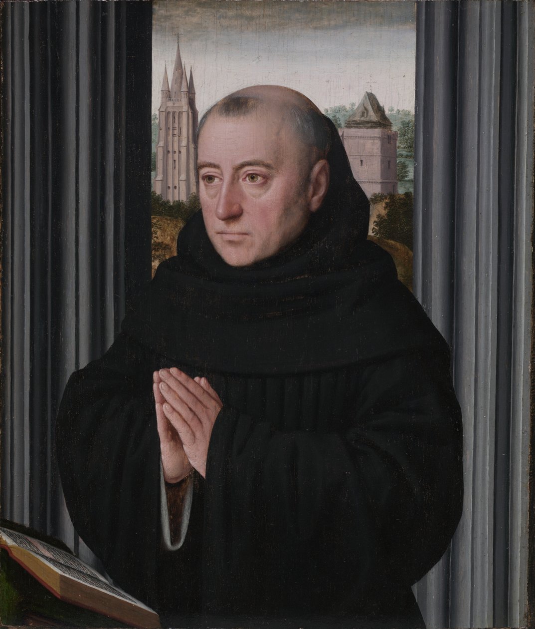 Szerzetes portréja, 1500-as évek eleje (olaj, fa) alkotó: Gerard David