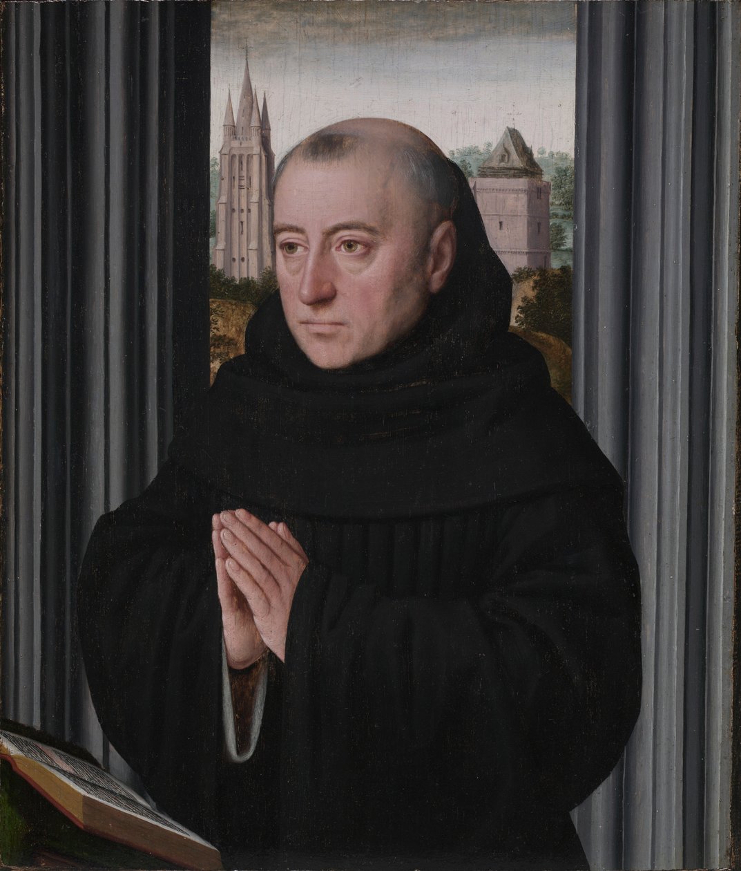 Egy szerzetes portréja, 1500-as évek eleje. alkotó: Gerard David