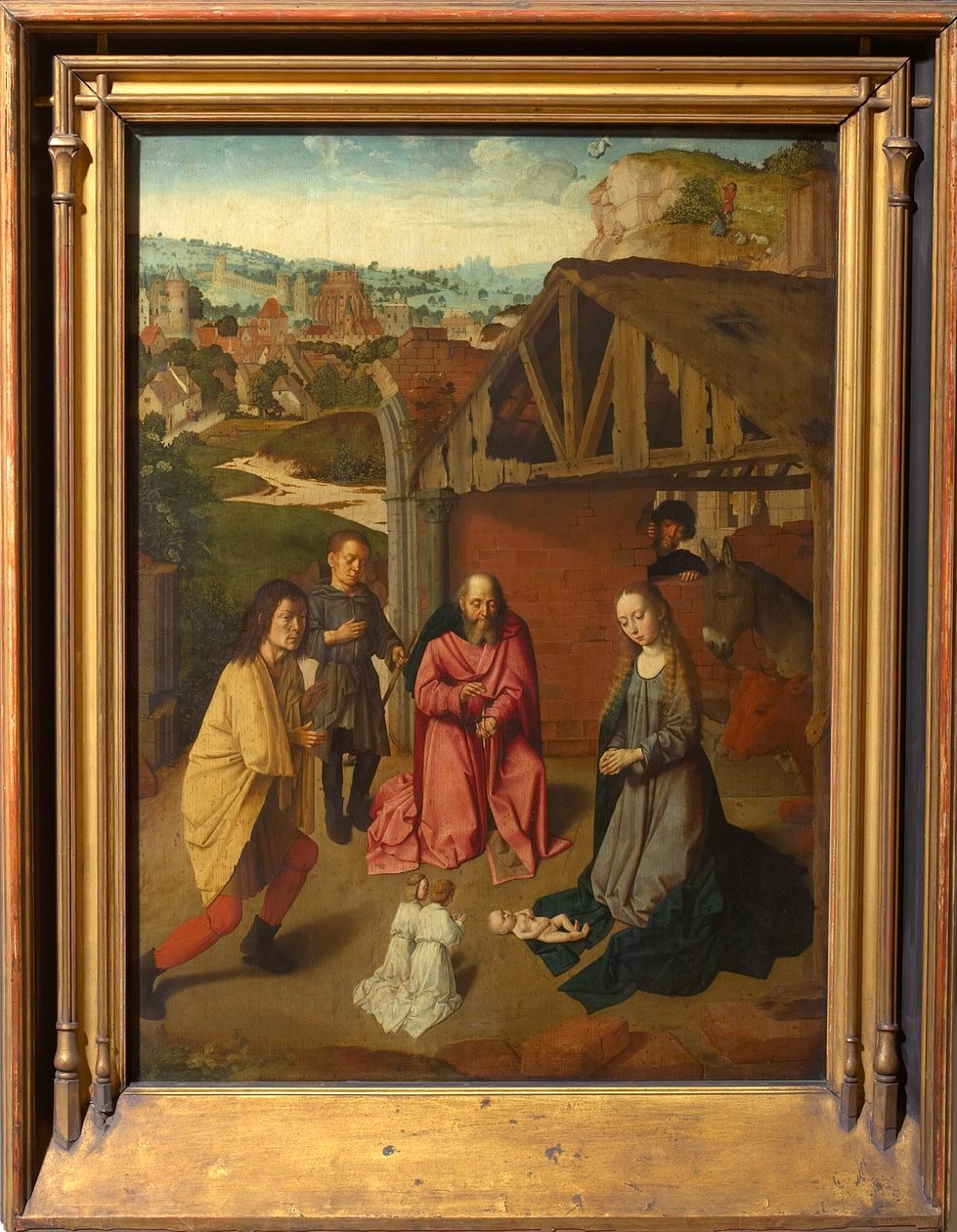 A Pásztorok imádása, 1485 körül. alkotó: Gerard David