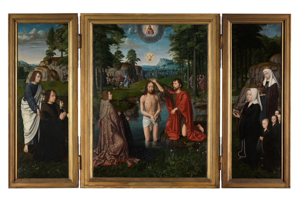 Krisztus keresztsége, 1502-2008 körül (olaj, tábla) alkotó: Gerard David