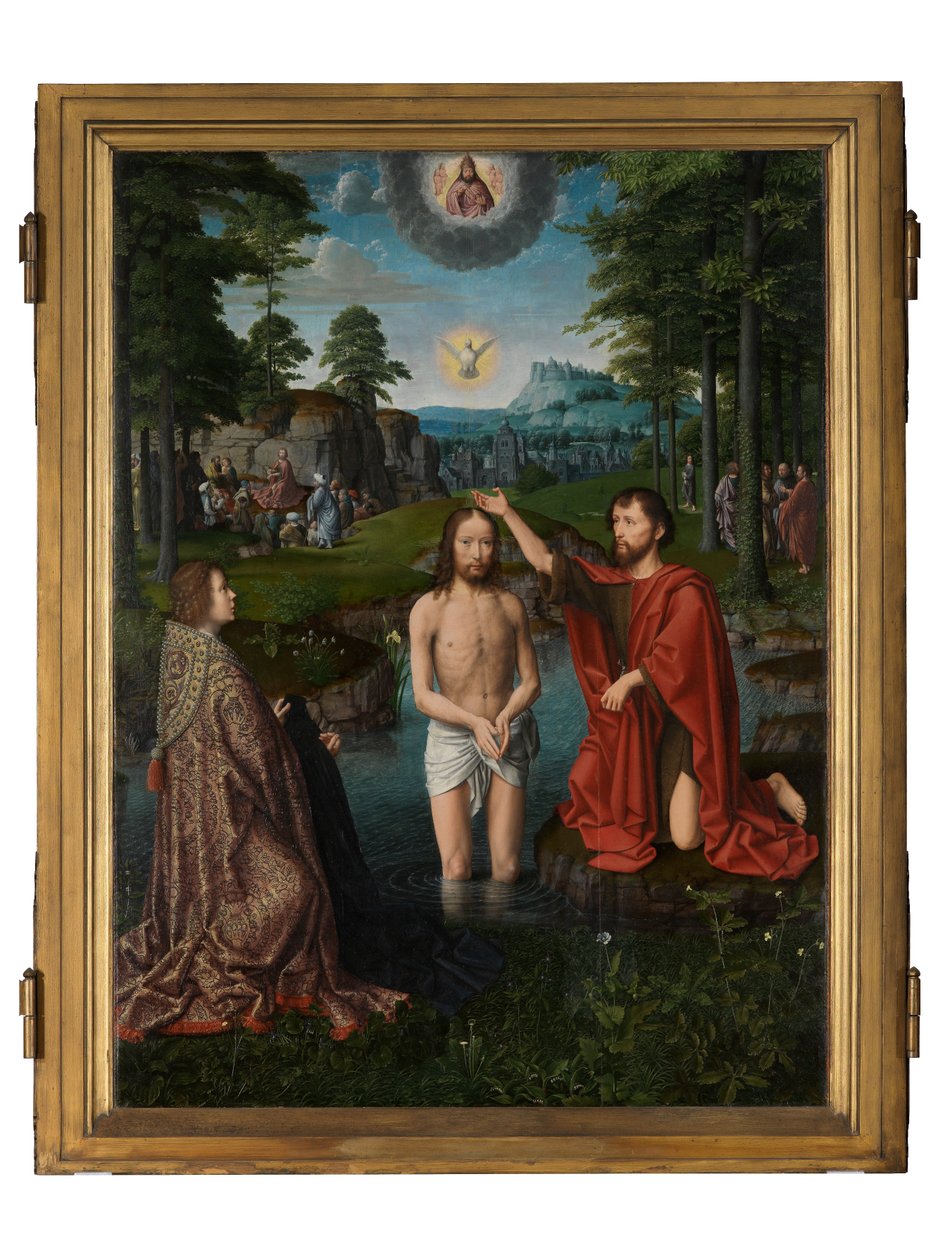 Krisztus keresztsége, 1502-2008 körül (olaj, tábla) alkotó: Gerard David