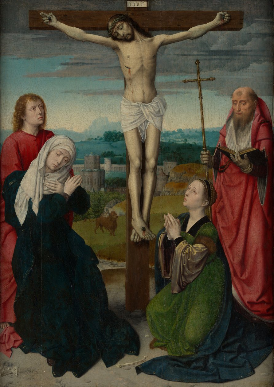 A keresztre feszítés, kb. 1495. alkotó: Gerard David
