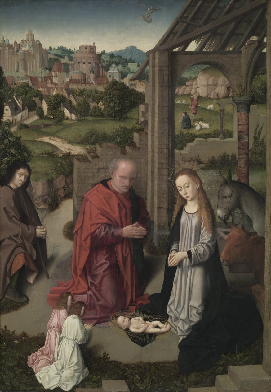 Születés, 1485-90 körül alkotó: Gerard David