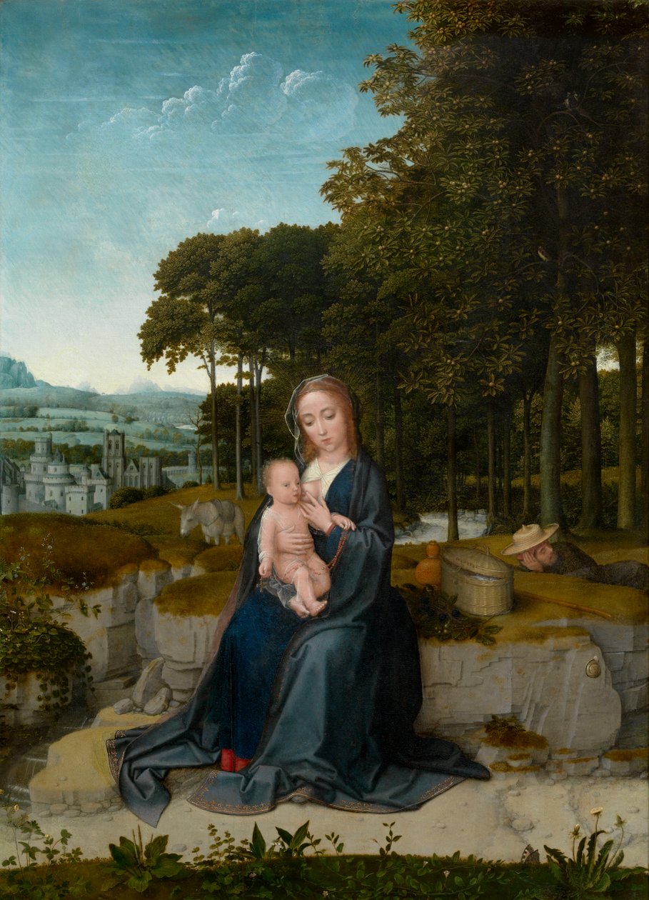 A többi az egyiptomi repülésen (olaj a panelen) alkotó: Gerard David