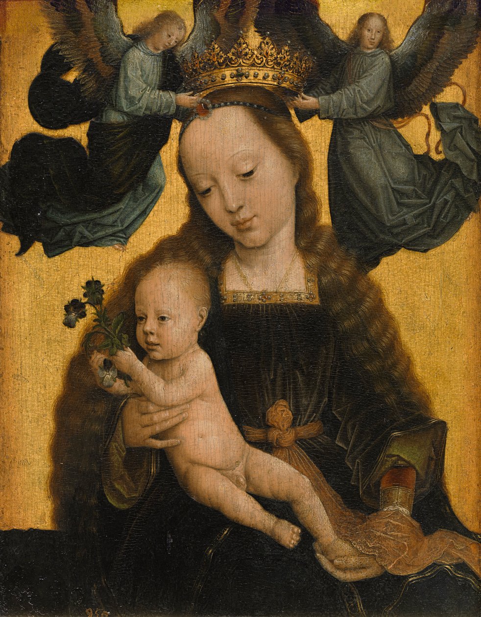 Szűz és gyermek az angyalokkal alkotó: Gerard David