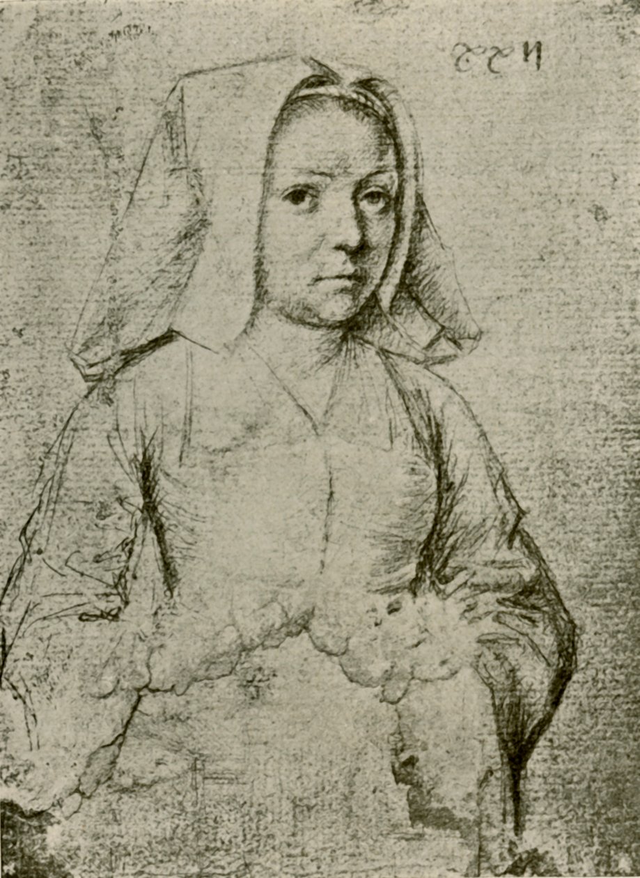 Fiatal nő, 15. század vége – 16. század eleje, 1908. alkotó: Gerard David