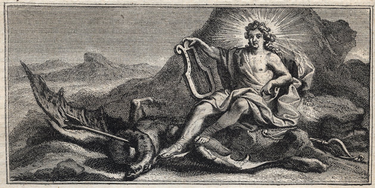 Apolló megöli a Hidrát – Apollo terrassant l