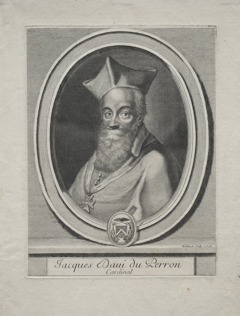 Jacques Davey Duperron bíboros alkotó: Gérard Edelinck