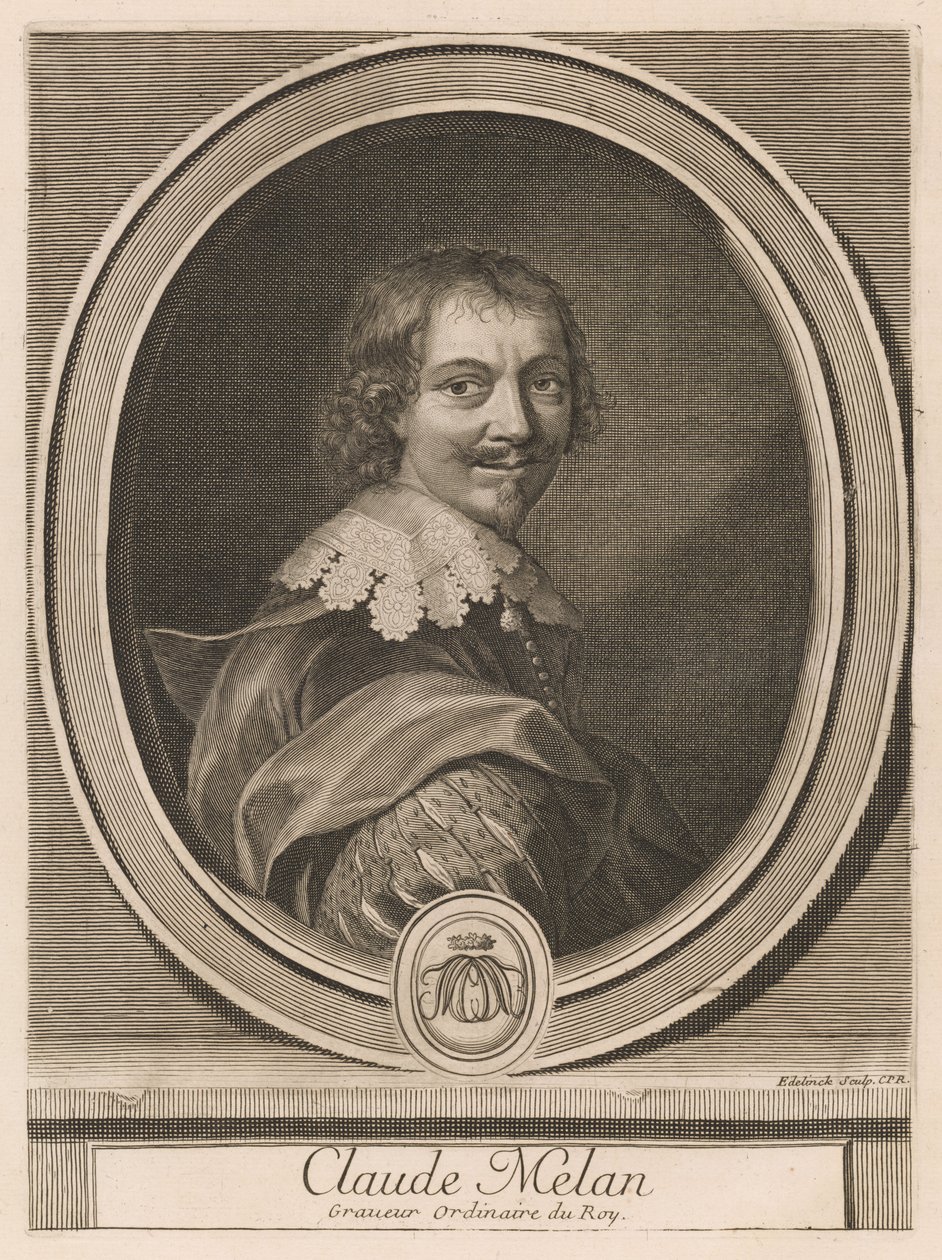 Claude Melan, Charles Perrault „Les hommes illustres . . . ” című művének II. kötetéből alkotó: Gérard Edelinck