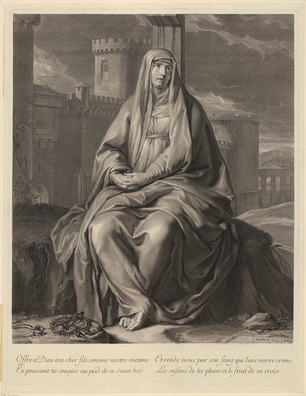Charles-Maurice Le Tellier portréja alkotó: Gérard Edelinck