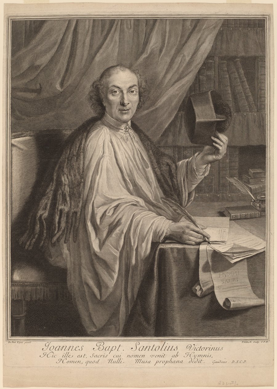Jean-Baptiste Santeuil alkotó: Gerard Edelinck after Chevalier Dumee