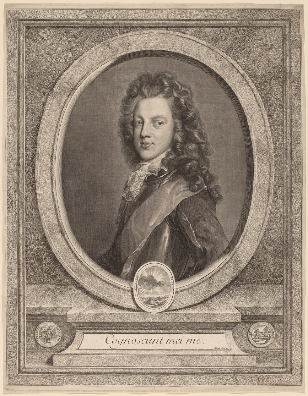 III. Jakab, Wales hercege alkotó: Gerard Edelinck after François de Troy