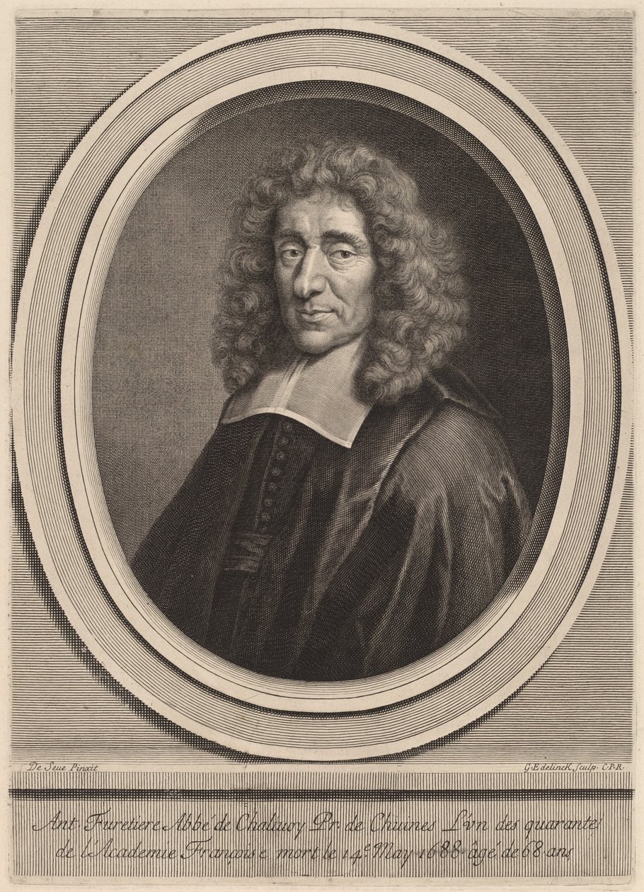 Antoine Furetière alkotó: Gerard Edelinck after Gilbert de Seve