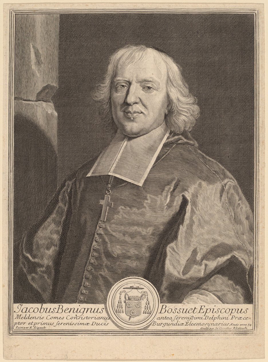 Jacques Benigne Bossuet alkotó: Gerard Edelinck after Hyacinthe Rigaud