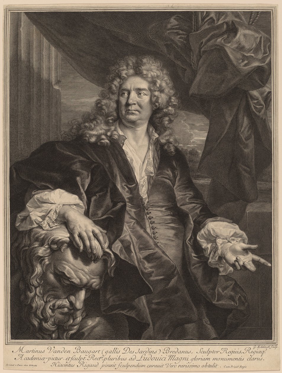 Martin Desjardins alkotó: Gerard Edelinck after Hyacinthe Rigaud
